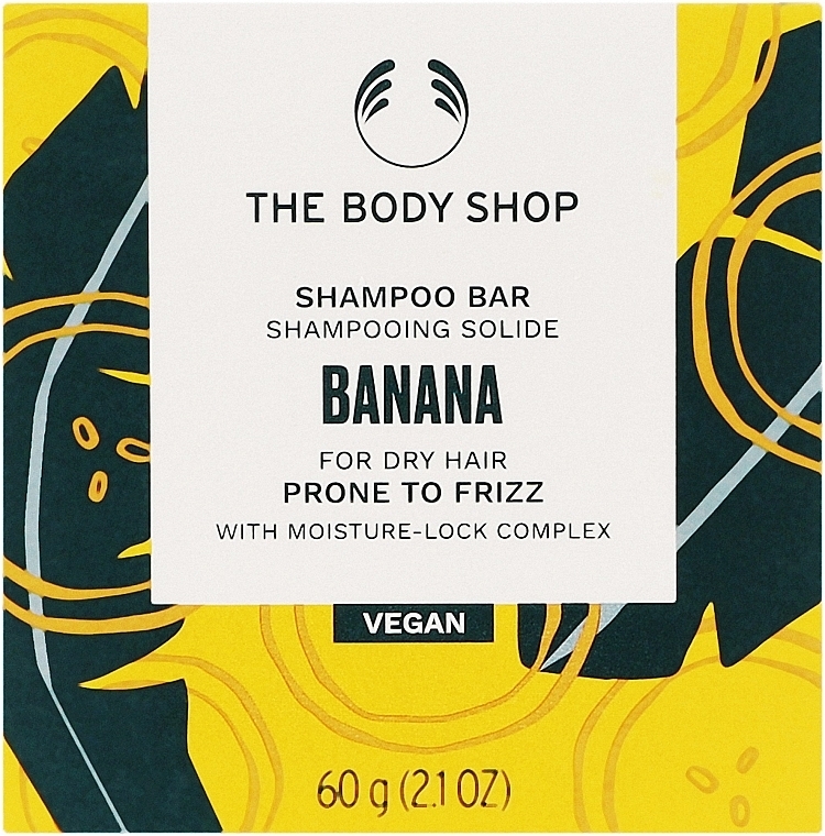 Banana Solid Shampoo - The Body Shop Banana Truly Nourishing Shampoo Bar — photo N2