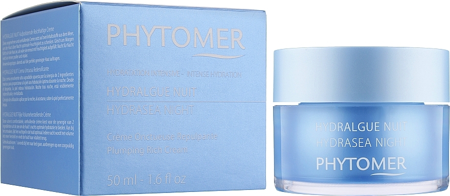 Moisturizing Face Night Cream - Phytomer Hydrasea Night Plumping Rich cream — photo N3