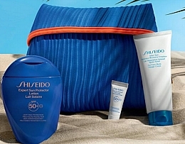 Fragrances, Perfumes, Cosmetics Set - Shiseido Expert Sun Aging Protection Spf50 (lot/150ml + emuls/75ml + Cream/5ml)