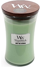 Fragrances, Perfumes, Cosmetics Scented Candle in Glass - WoodWick Hourglass Candle White Willow Moss