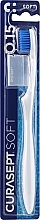 Fragrances, Perfumes, Cosmetics Soft 0.15 Toothbrush, soft, white and blue - Curaprox Curasept Toothbrush