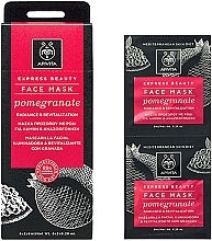 Fragrances, Perfumes, Cosmetics Radiance & Revitalization Pomegranate Mask - Apivita Express Beauty Radiance and Revitalizing Mask