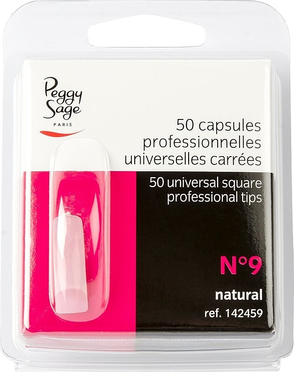 Versatile Square Tips #9, 50pcs - Peggy Sage Tips — photo N1