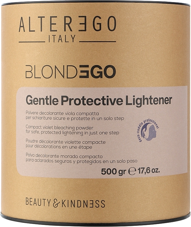 Bleaching Powder - AlterEgo BlondeGo Gentle Protective Lightener Violet Bleaching Powder — photo N2