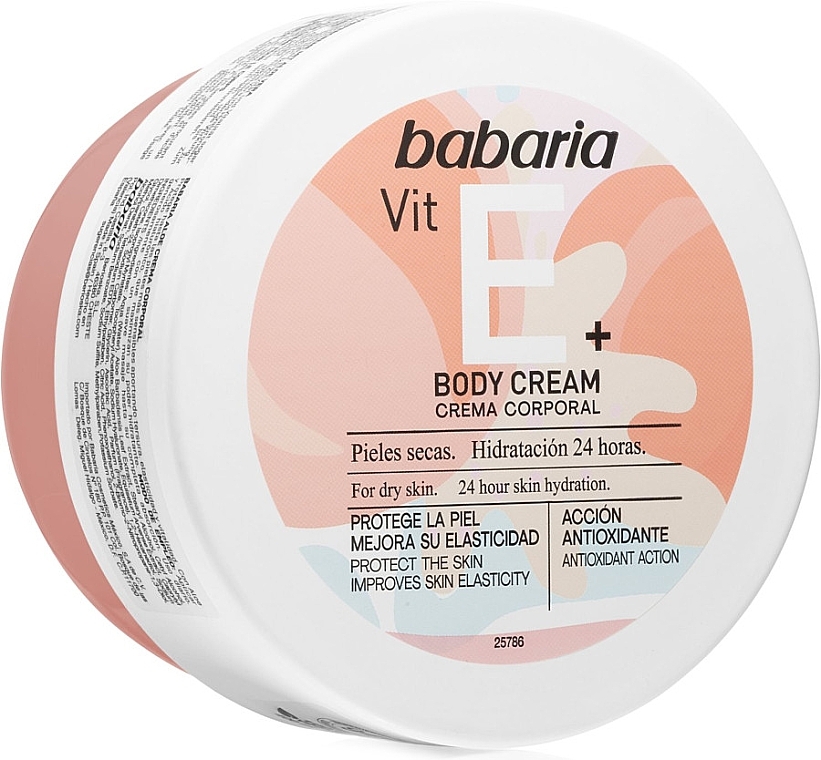 Vitamin E Body Cream - Babaria Body Cream Vit E+ — photo N1