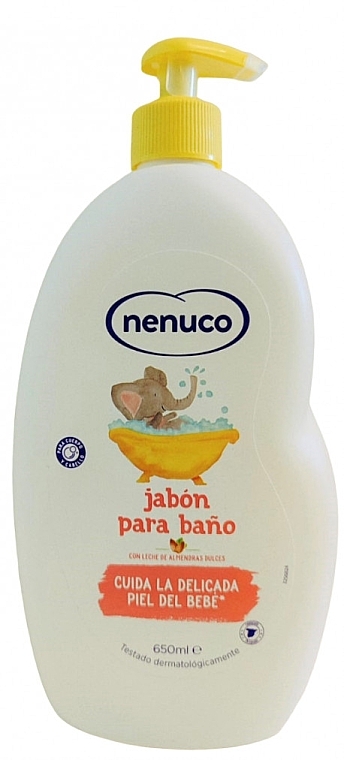 Liquid Bath Soap, with dispenser - Nenuco Moisturizing Bath Soap with Almond Milk — photo N1