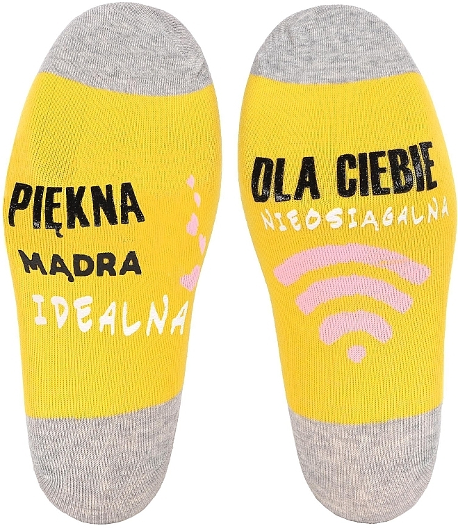 Women's Socks, yellow - Moraj — photo N2