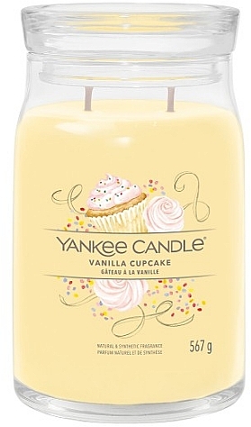 Scented Candle in Jar 'Vanilla Cupcake', 2 wicks - Yankee Candle Singnature — photo N5