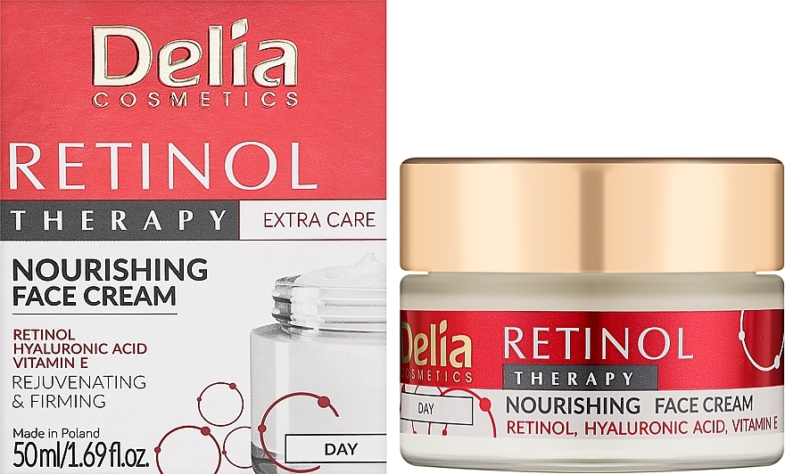 Day Face Cream - Delia Retinol Therapy Nourishing Day Face Cream — photo N2