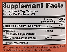 Hyaluronic Acid - Now Foods Hyaluronic Acid 50 mg — photo N5