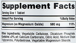 Magnesium Dietary Supplement - Puritan's Pride Triple Magnesium Complex 500 Mg — photo N3