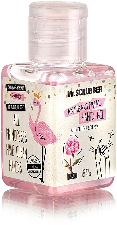 Hand Sanitizer - Mr.Scrubber Antibacterial Hand Gel Peony — photo N1