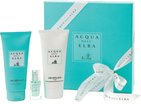 Acqua Dell Elba Arcipelago Men - Set (edp/mini/15ml + b/cr/200ml+ sh/gel/200ml) — photo N1