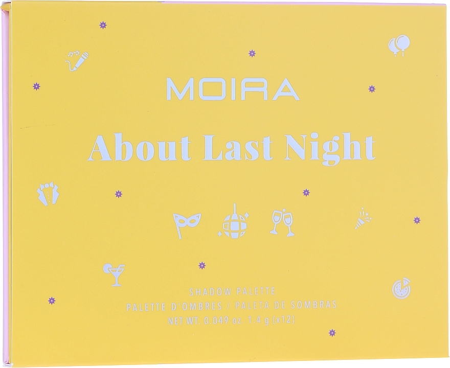 Eyeshadow Palette - Moira Happy About Last Night Shadow Palette — photo N2