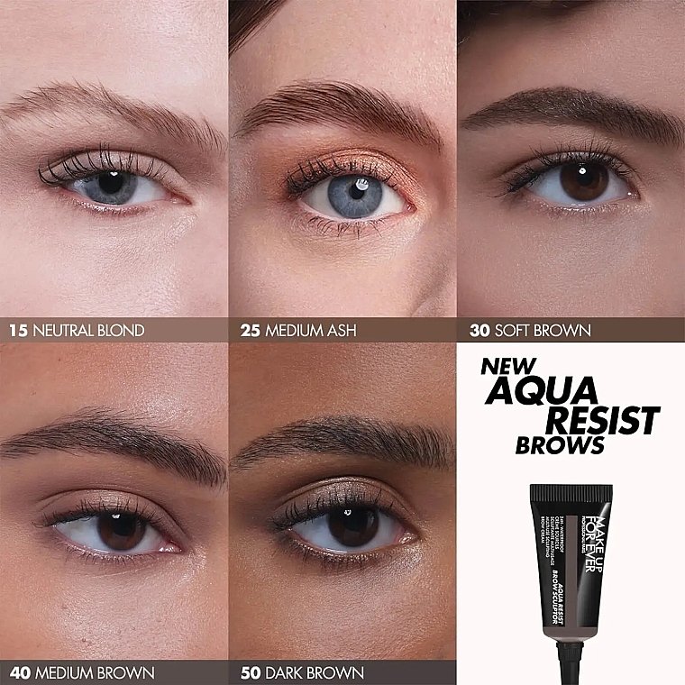 Eyebrow Sculptor - Make Up For Ever Aqua Resist Brow Sculptor — photo N2