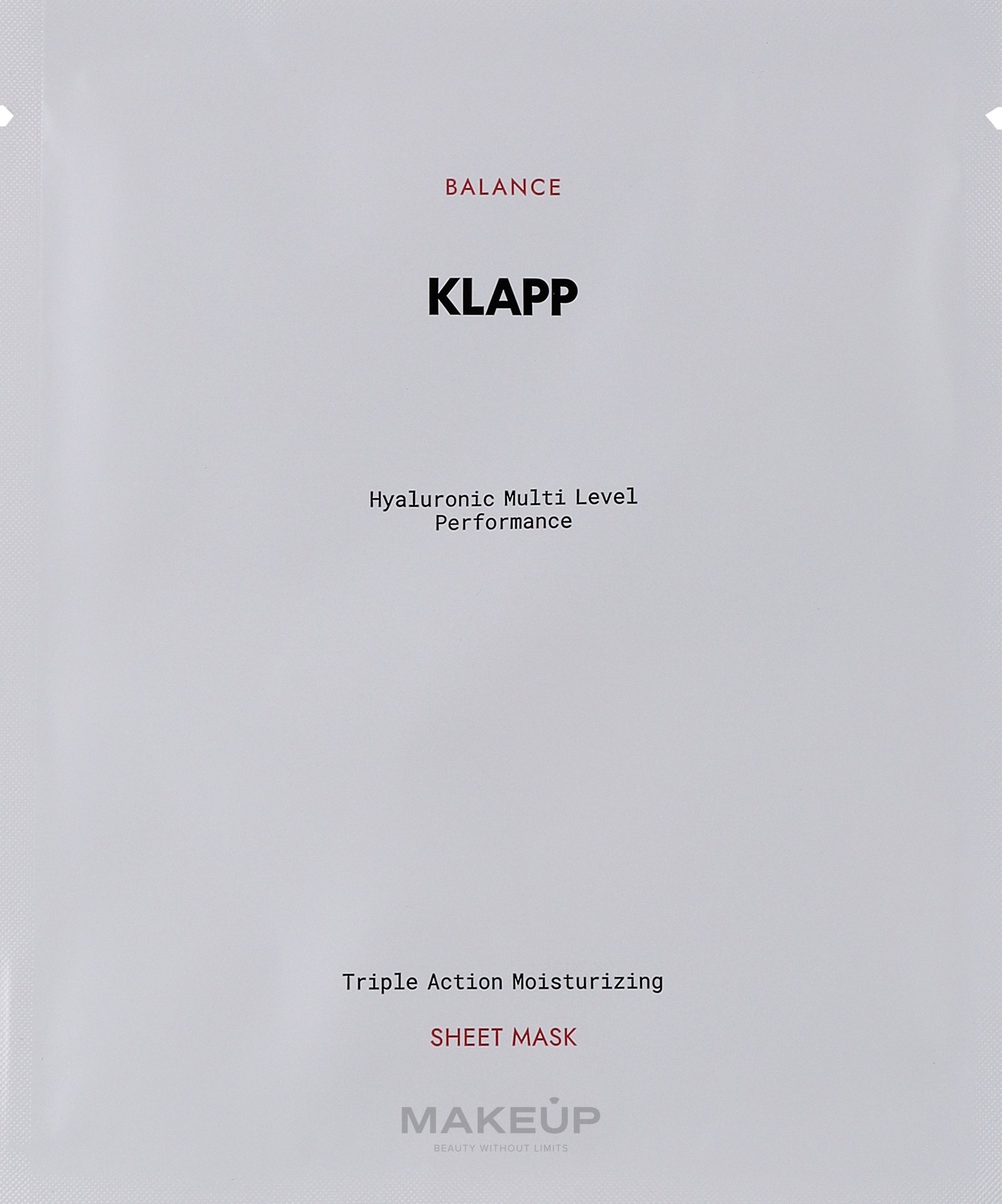 Face Mask - Klapp Triple Action Moisturizing Sheet Mask — photo 3 ЊВ.