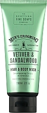 Vetiver & Sandalwood Shower Gel-Shampoo - Scottish Fine Soaps Vetiver & Sandalwood Hair Body Wash — photo N1