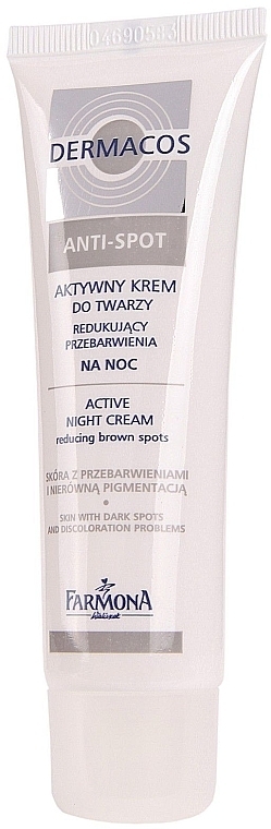 Anti-Pigmentation Night Face Cream - Farmona Dermacos Anti-Spot Active Night Cream  — photo N3