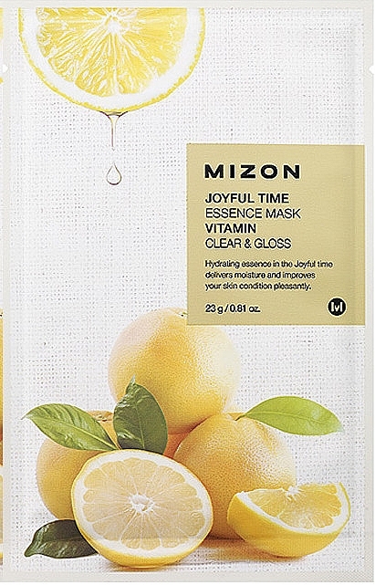 Vitamin C Face Sheet Mask - Mizon Joyful Time Essence Vitamin C Mask — photo N1