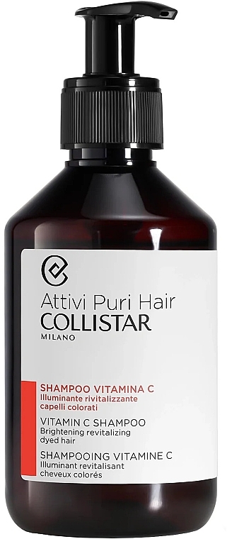 Vitamin C Hair Shampoo - Collistar Attivi Puri Hair Vitamin C Shampoo — photo N1