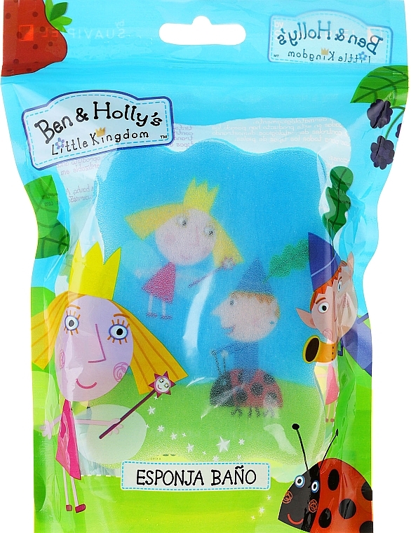 Kids Bath Sponge "Ben & Holly", blue - Suavipiel Ben & Holly — photo N3