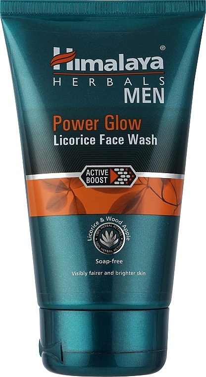 Peeling Washing Gel - Himalaya Herbals Power Glow Licorice Face Wash For Men — photo N1