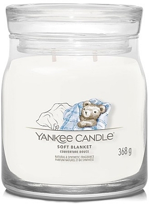Scented Candle in Jar 'Soft Blanket', 2 wicks - Yankee Candle Singnature — photo N1