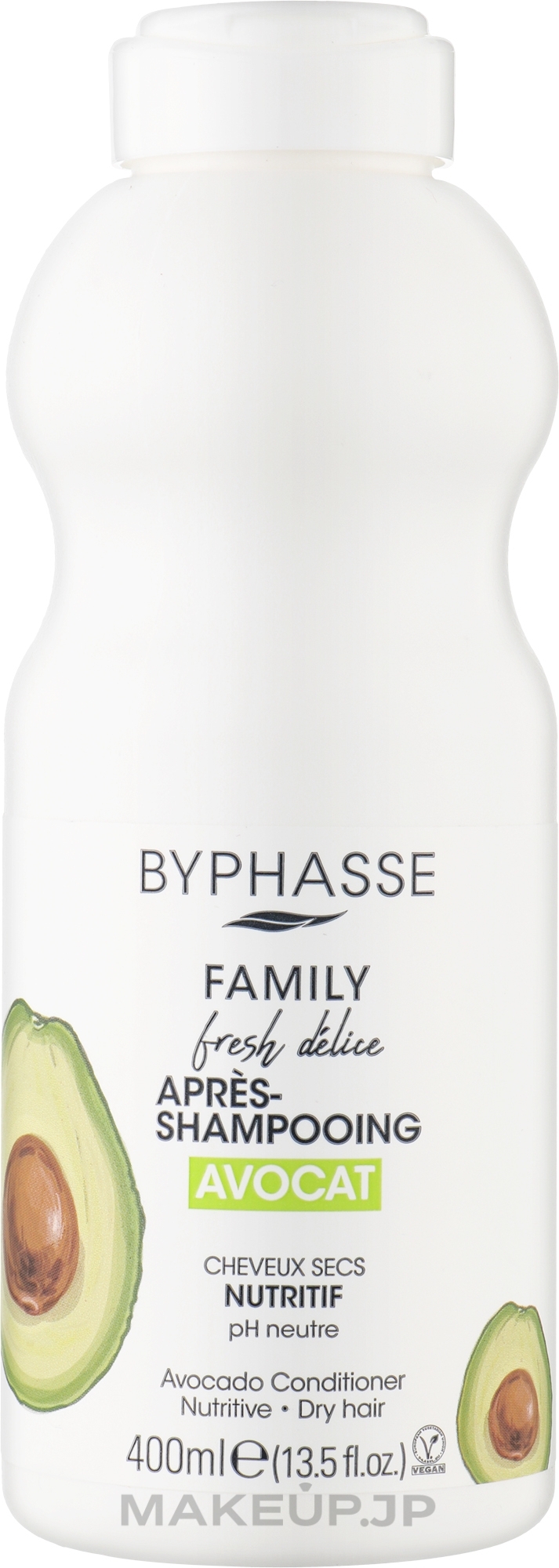 Avocado Conditioner for Dry Hair - Byphasse Family Fresh Delice Conditioner — photo 400 ml