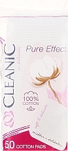 Fragrances, Perfumes, Cosmetics Cotton Pads 'Pure Effect', 50 pcs - Cleanic Face Care Cotton Pads