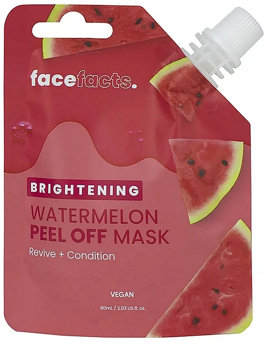 Watermelon Brightening Peel Off Face Mask - Face Facts Brightening Watermelon Peel-Off Face Mask — photo N1