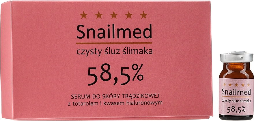 Anti-Acne 58,5% Snail & Totarol Serum - Snailmed — photo N4