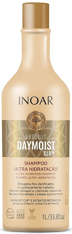 Moisturizing Shampoo - Inoar Absolut Daymoist CLR Ultra Moisturizing Shampoo — photo N2