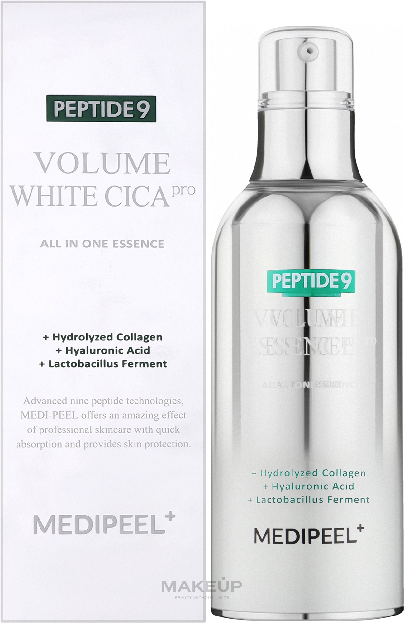 Brightening Peptide Face Essence - MEDIPEEL Peptide 9 Volume White CICA Essence Pro — photo 100 ml