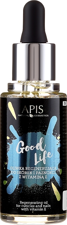 Vitamin E Nail & Cuticle Regenerating Oil - Apis Good Life Regenerating Olive Oil  — photo N1