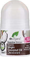 Fragrances, Perfumes, Cosmetics Roll-on Deodorant "Coconut Oil" - Dr. Organic Bioactive Skincare Virgin Coconut Oil Deodorant