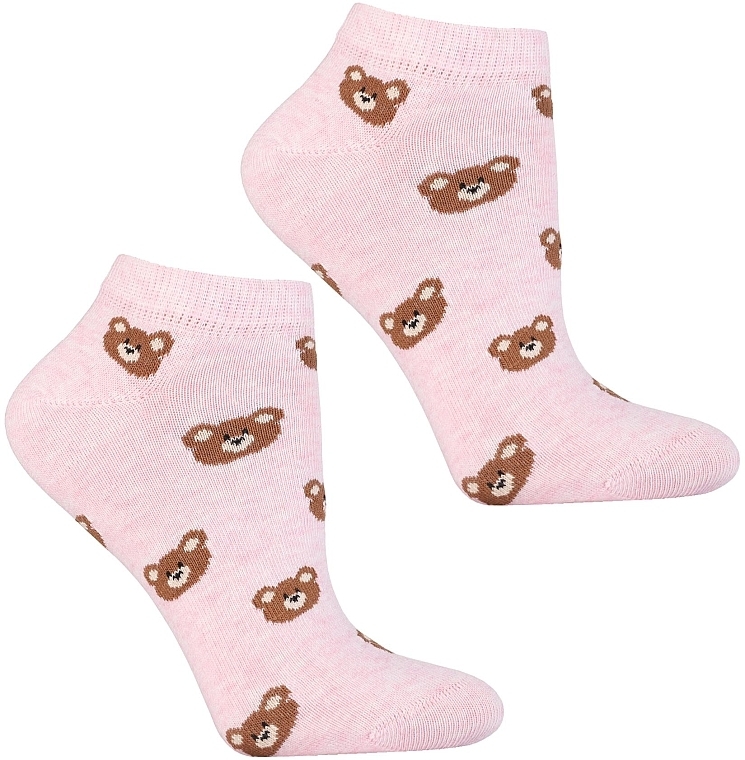 Women's Short Socks, CSD170-154, Pink - Moraj — photo N1