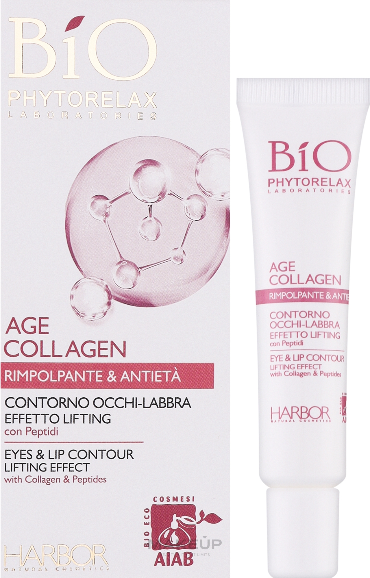 Lifting Eye and Lip Cream Contour - Phytorelax Laboratories Bio Age Collagen Lifting Effect Eye Lips Contour — photo 15 ml