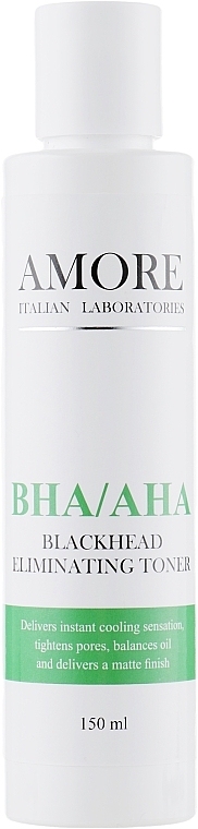 Concentrated Anti Blackhead & Acne Acid Tonic - Amore Bha/Aha Blackhead Eliminating Toner — photo N3