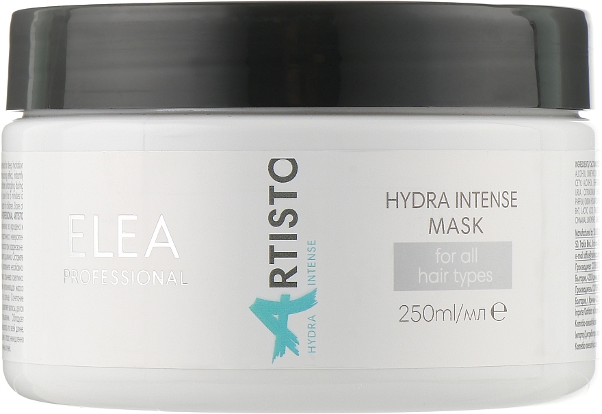 Intensive Moisturizing Mask for Dry Hair - Elea Professional Artisto Hydra Intense Mask — photo N1