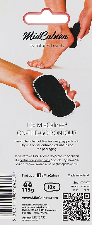 Bonjour Travel Foot File Set - MiaCalnea On The Go Bonjour — photo N4