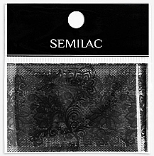 Fragrances, Perfumes, Cosmetics Nail Art Lace - Semilac 06 Transfer Nagelfolie Semilac Black Lace