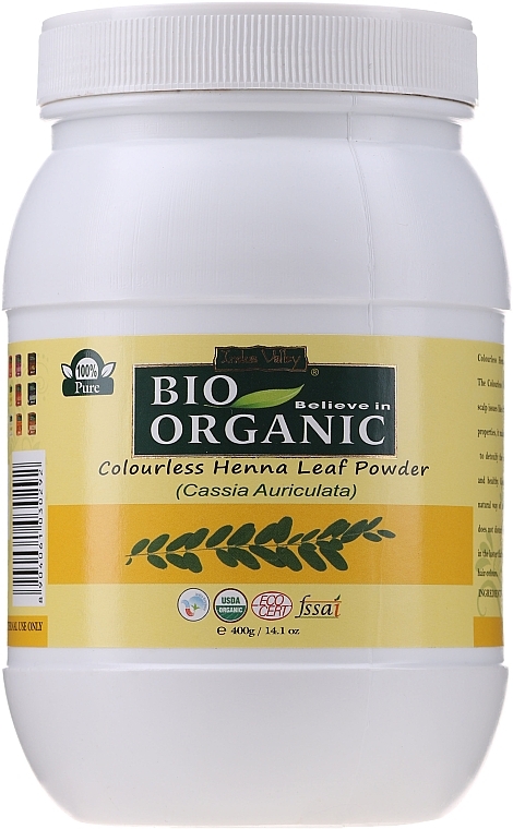 Natural Colourless Henna Leaf Powder - Indus Valley Bio Organic Colourless Henna Leaf Powder — photo N2