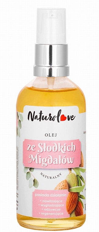 Sweet Almond Oil - Naturolove Sweet Almond Oil — photo N1