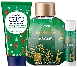 Fragrances, Perfumes, Cosmetics Set 'Apple Strudel' - Avon (bub/bath/250ml + h/cr/30ml + lip/balm/4.5g)