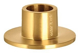 Fragrances, Perfumes, Cosmetics Small Candle Holder, matte gold - Ester & Erik Candle Holder Small Matt Gold