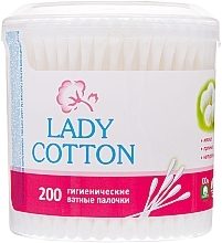 Cotton Buds in a Jar, 200 pcs. - Lady Cotton — photo N3