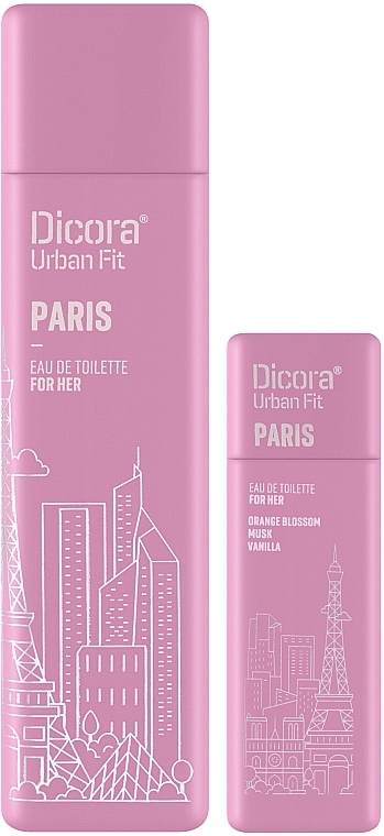 Dicora Urban Fit Paris - Set (edt/100 ml + edt/30 ml) — photo N2