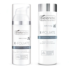 Fragrances, Perfumes, Cosmetics Set - Bielenda Professional Duet X-Foliate Anti Couperose (cr/50ml + toner/200ml)