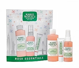 Fragrances, Perfumes, Cosmetics Set - Mario Badescu Rose Essentials (lip/balm/10g + f/spray/59ml + soap/118ml)