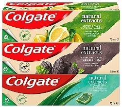 Fragrances, Perfumes, Cosmetics Set - Colgate Natural Extracts Mix (tooth/paste/3x75ml)